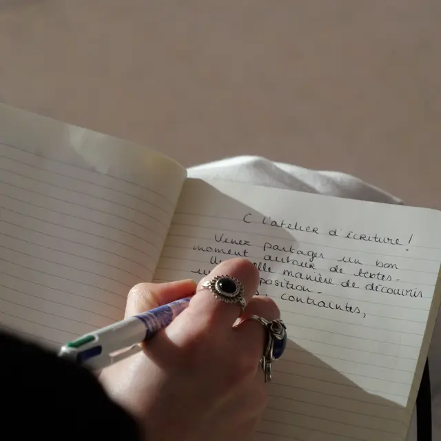 atelier d'écriture