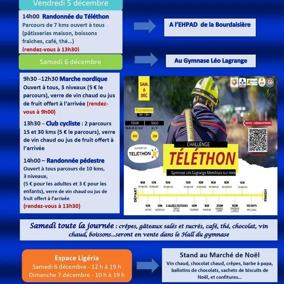 Programme Téléthon 2025 Montlouis