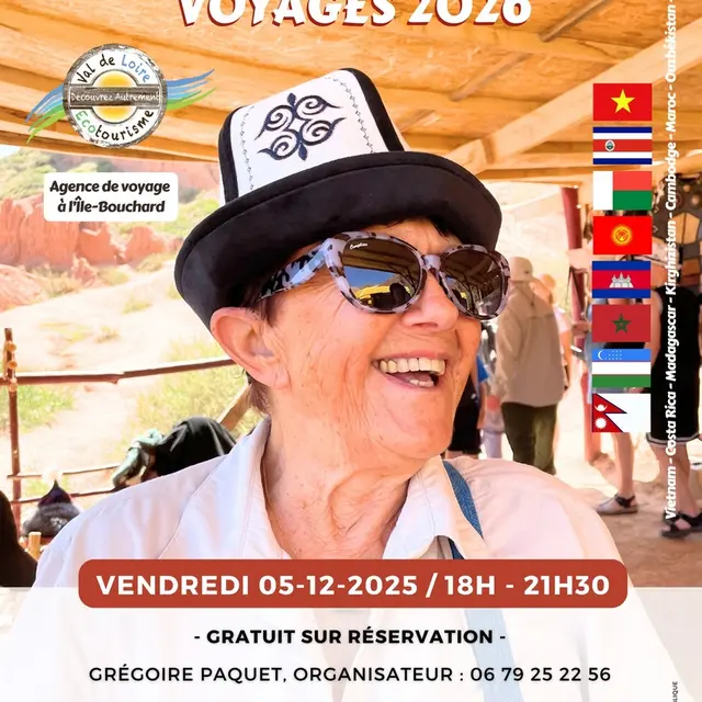 Présentation voyages Val de Loire écotourisme L'Ile-Bouchard 5 décembre 2025