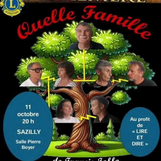 Quelle famille théâtre Sazilly 11 octobre 2025