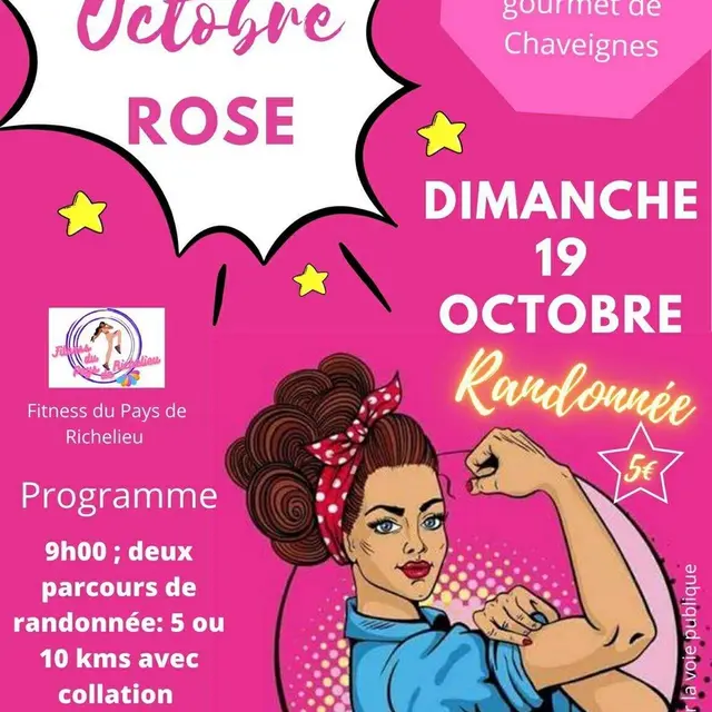 Randonnée Octobre Rose Chaveignes 19 octobre 2025