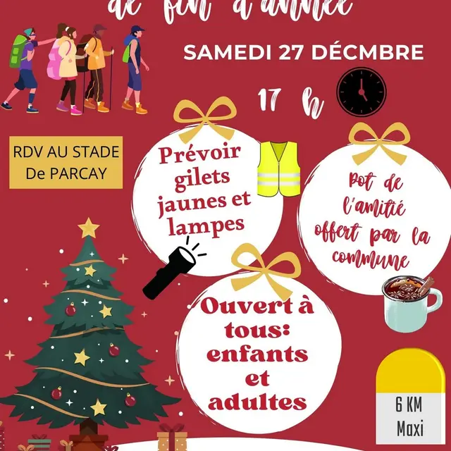 Randonnée Parçay-sur-Vienne 27 décembre 2025