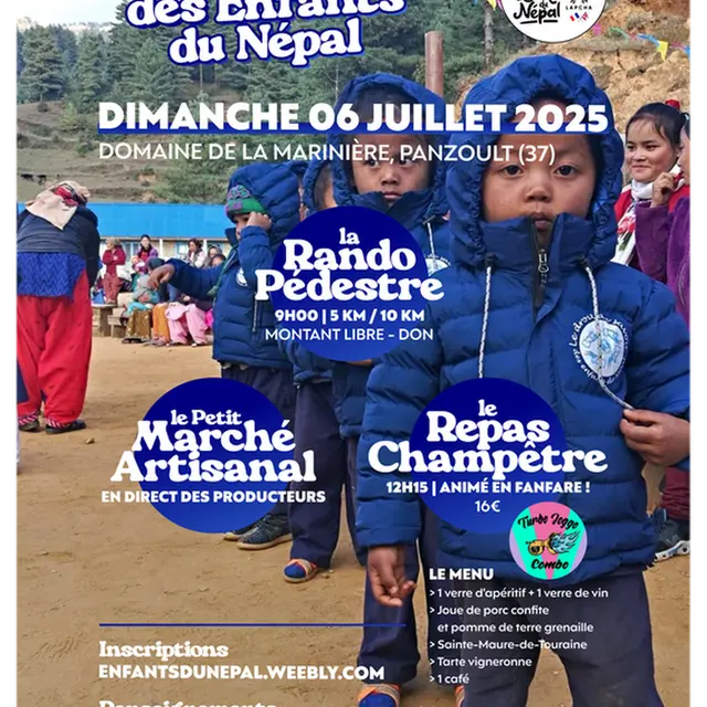 Randonnée enfants du Népal Panzoult 6 juillet 2025