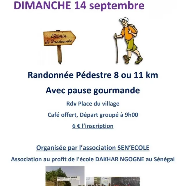 Randonnée pédestre La Tour-Saint-Gelin 14 septembre 2025