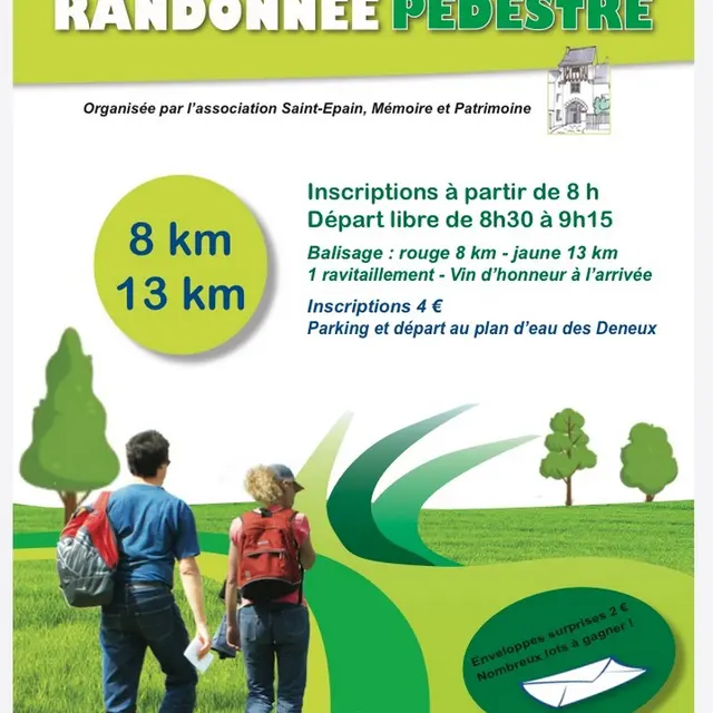Randonnée pédestre Saint-Epain 5 octobre 2025