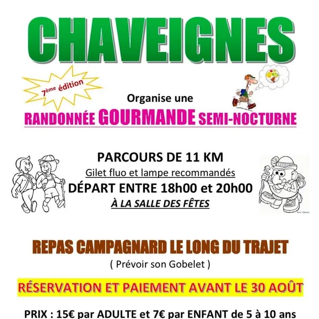 Rando gourmande Chaveignes 5 septembre 2026