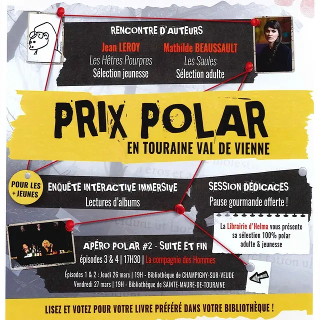 Rencontre d'auteurs prix polar TVV Maillé 28 mars 2026