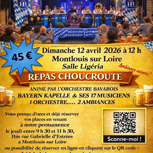 Repas spectacle Bayern Montlouis