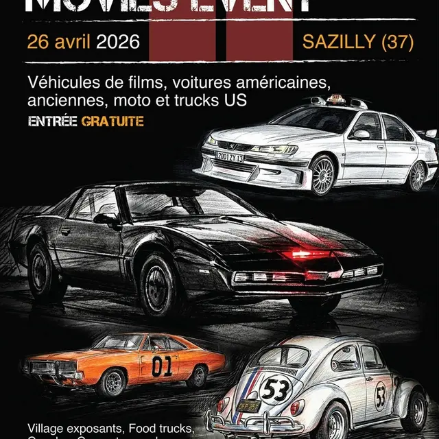 Robin's Cars Movies Event Sazilly 26 avril 2026