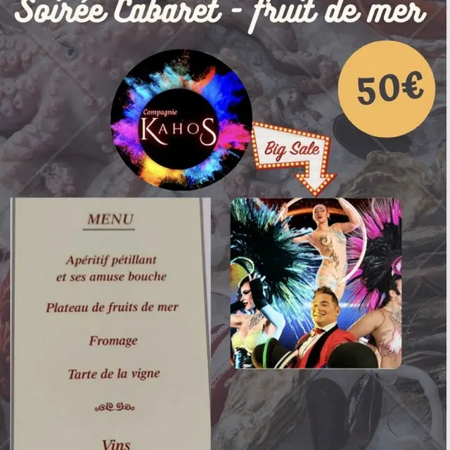 Soirée cabaret L'Ile-Bouchard 29 mars 2026