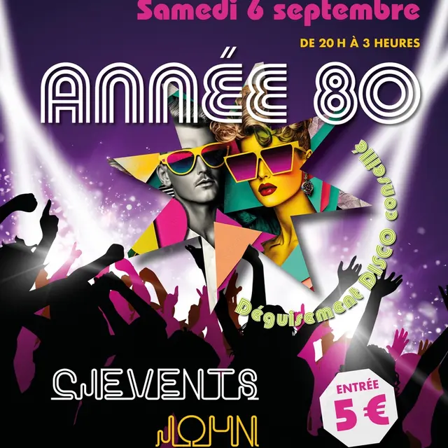 Soirée années 80 Noyant-de-Touraine 6 septembre 2025