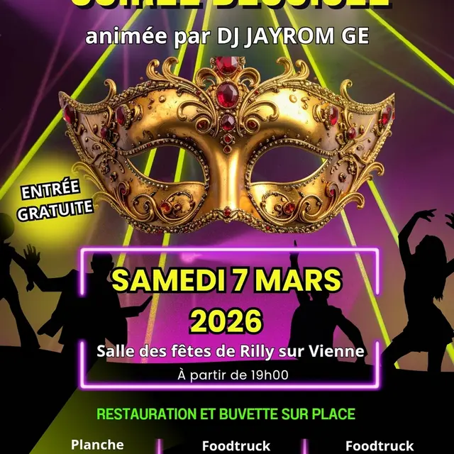 Soirée déguisée Rilly-sur-Vienne 7 mars 2026