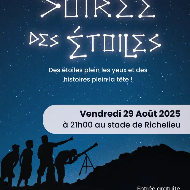 Soirée des étoiles Richelieu 29 août 2025
