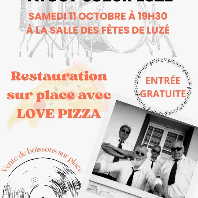Soirée musicale Luzé 11 octobre 2025