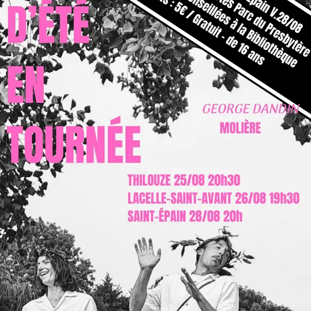 Soirée théâtre Contes d'été Saint-Epain 28 août 2026