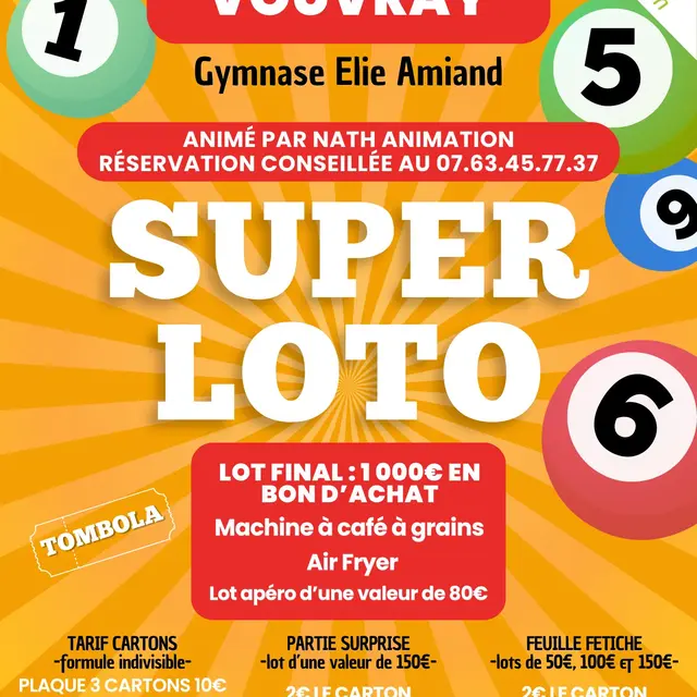 Super loto de Vouvray Animation