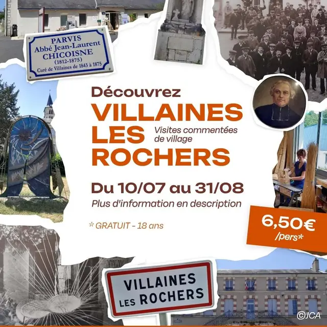 TVI - 10.07.2026-31.08.2026 - Villaines les Rochers - Visites commentées de Villaines