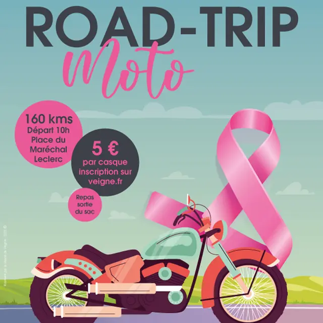 TVI - 19.10 - Veigné - Oct; rose Road trip moto