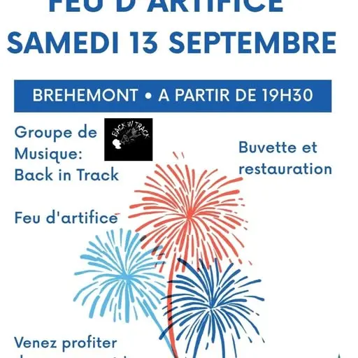 TVI 13.09 Bréhémont Feu d'artifice