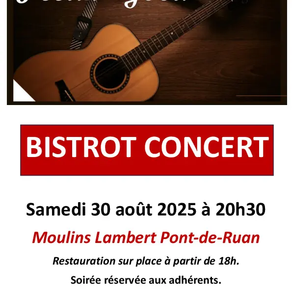 TVV - 30.08 - Pont de Ruan Bistrot concert