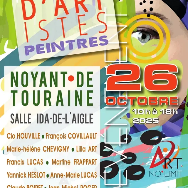Vide atelier d'artistes peintres Noyant-de-Touraine 26 octobre 2025