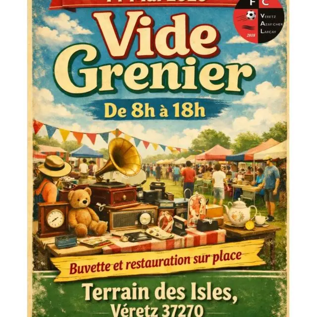 Vide-grenier Véretz FC VAL