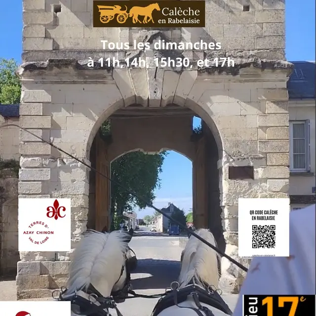 Visite de Richelieu en calèche juillet août 2025