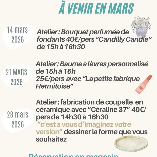 Vouvray mars Ateliers Côté Créateurs