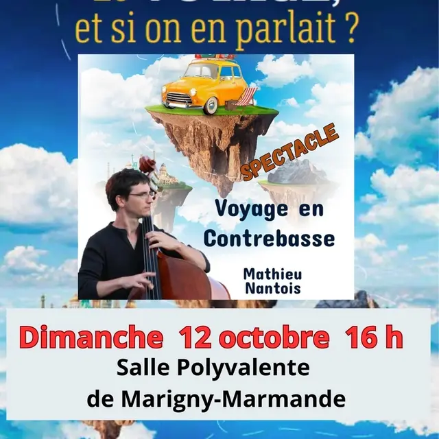 Voyage en contrebasse Spectacle Marigny-Marmande 12 octobre 2025