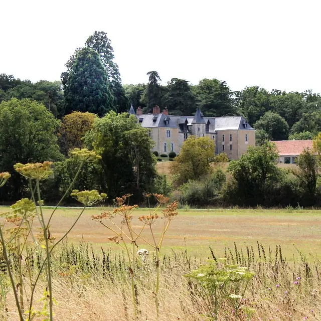 Vue sur le Château de Valesne randonnée avec Musée Balzac