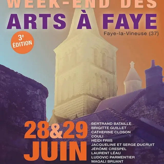Week-end des arts Faye-la-Vineuse 28 et 29 juin 2025