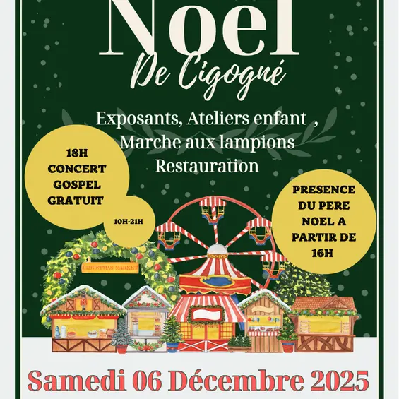 marché de Noel Cigogné
