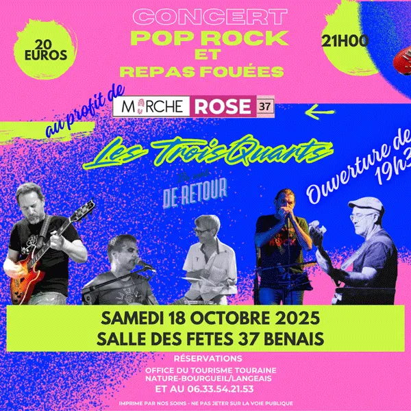 Concert Pop Rock pour Octobre Rose