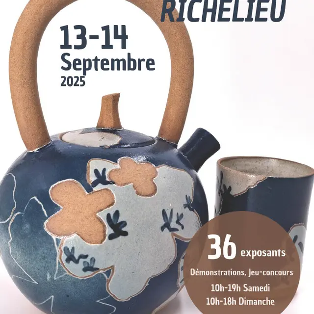 affiche fête de la céramique RICHELIEU