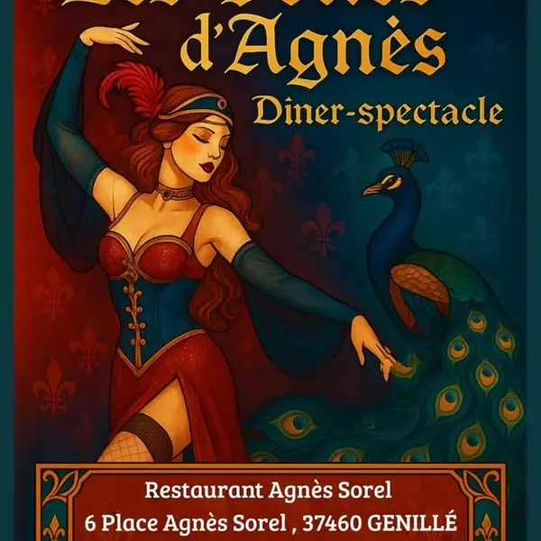 affiche soirée cabaret Les Folies d'Agnes Sorel