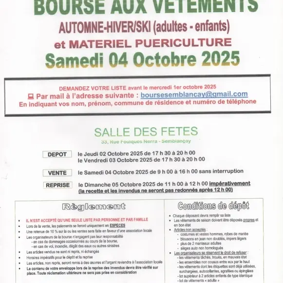 bourse aux vêtements