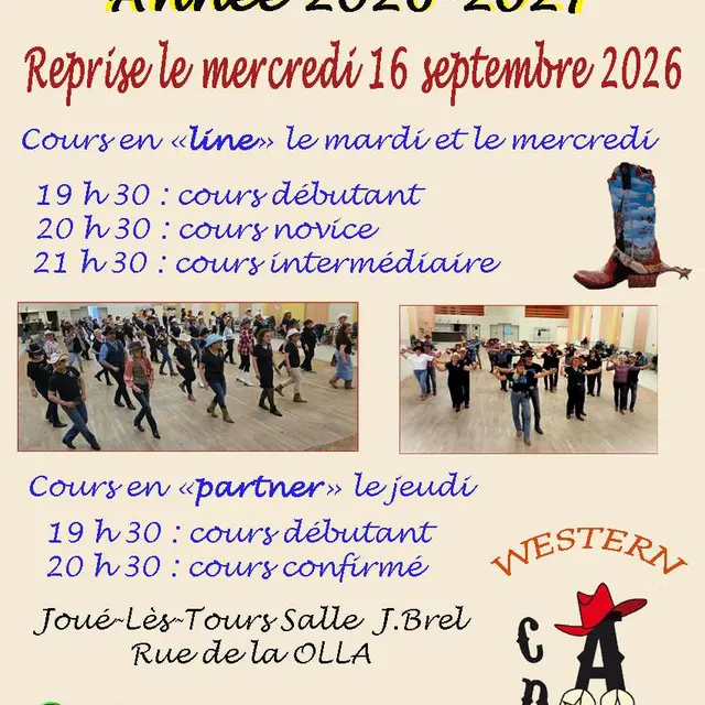 country dance animation reprise des cours