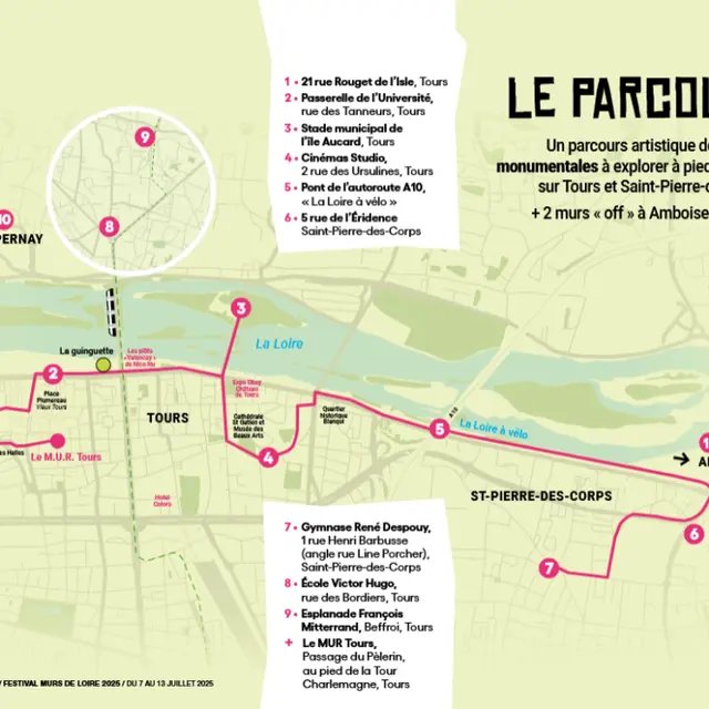 le parcours murs sur Loire