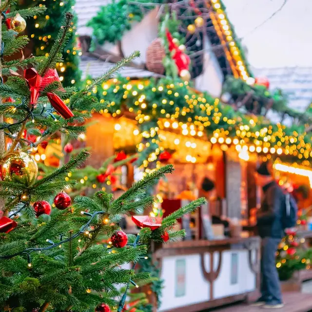 Marché de Noël - libre de droit