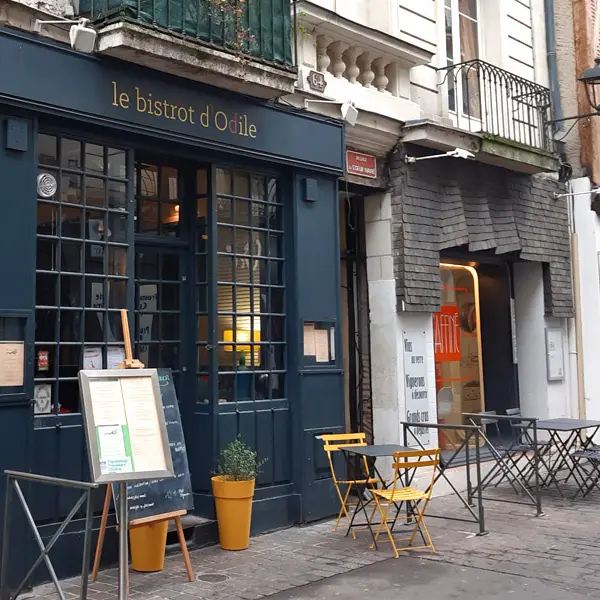 Restaurant Le Bistrot d'Odile - Rue Colbert, à Tours.