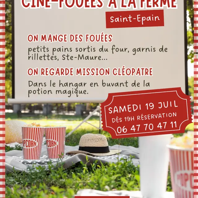 soirée ciné fouées 19 juillet