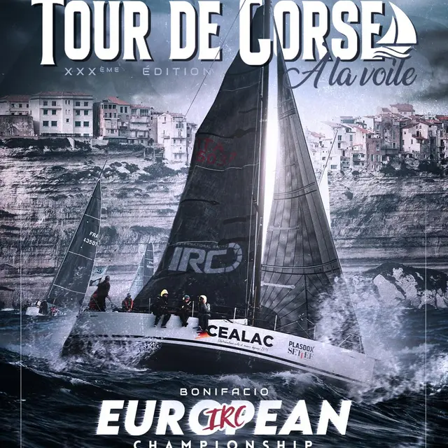Affiche Tour de Corse à la Voile Bonifacio