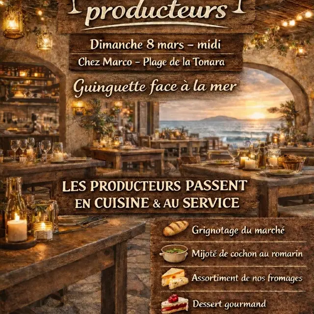 Repas guinguette producteurs