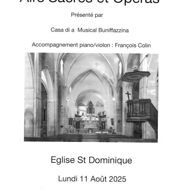CONCERT : AVE MARIA, CHANTS SACRÉS ET OPÉRA