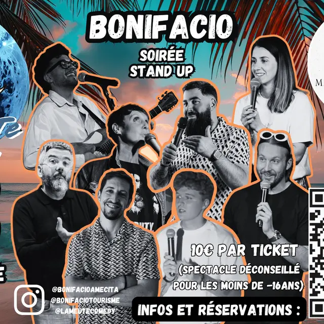 Spectacle humoristique : La Meute Comedy Club à Bonifacio