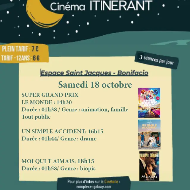 Cinéma itinérant à Bonifacio
