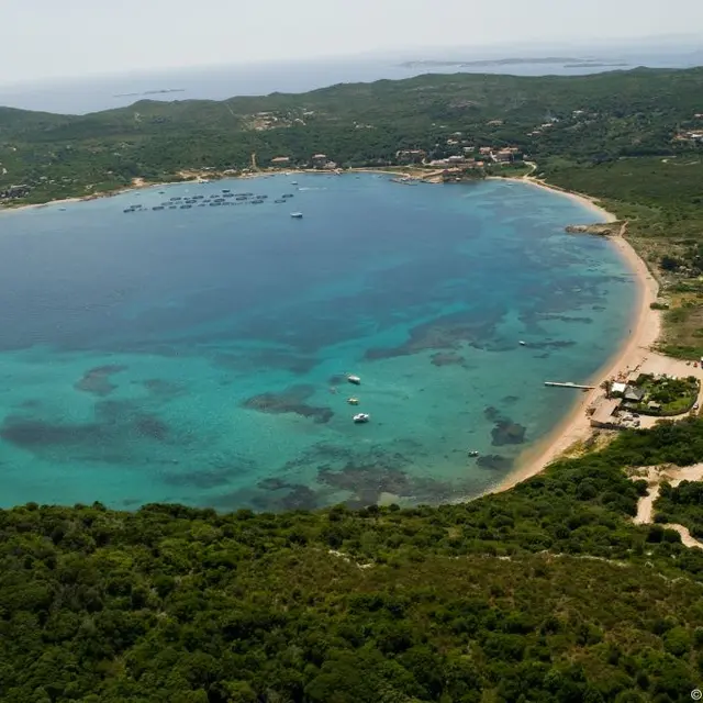 Vue aérienne - plage_Maora_bonifacio