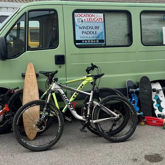 location windsurf vélo skate
