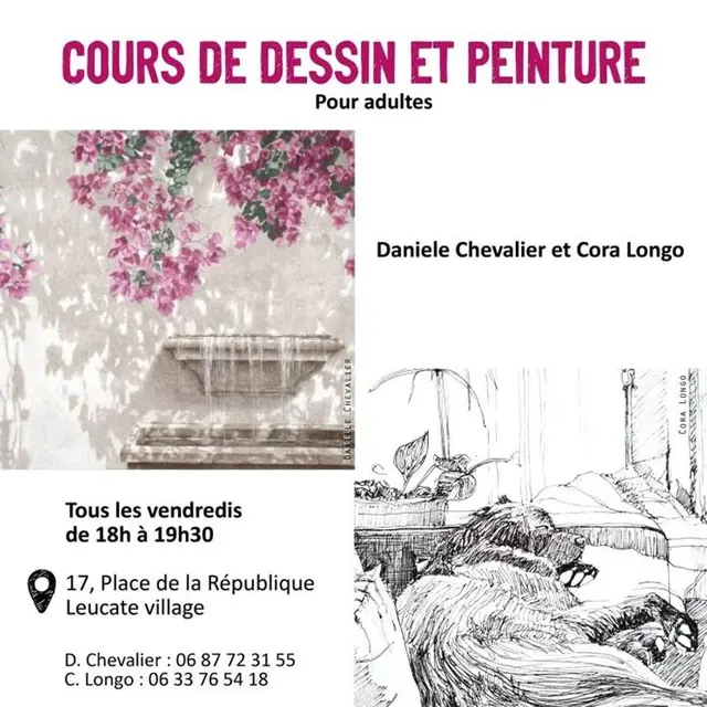 Cours de dessin et de peinture