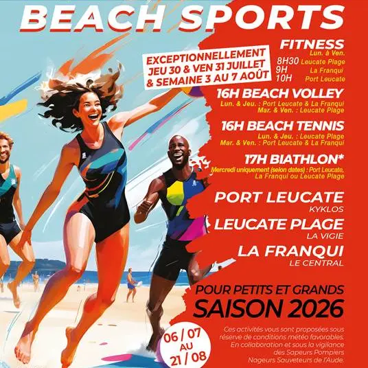 Leucate beach sport